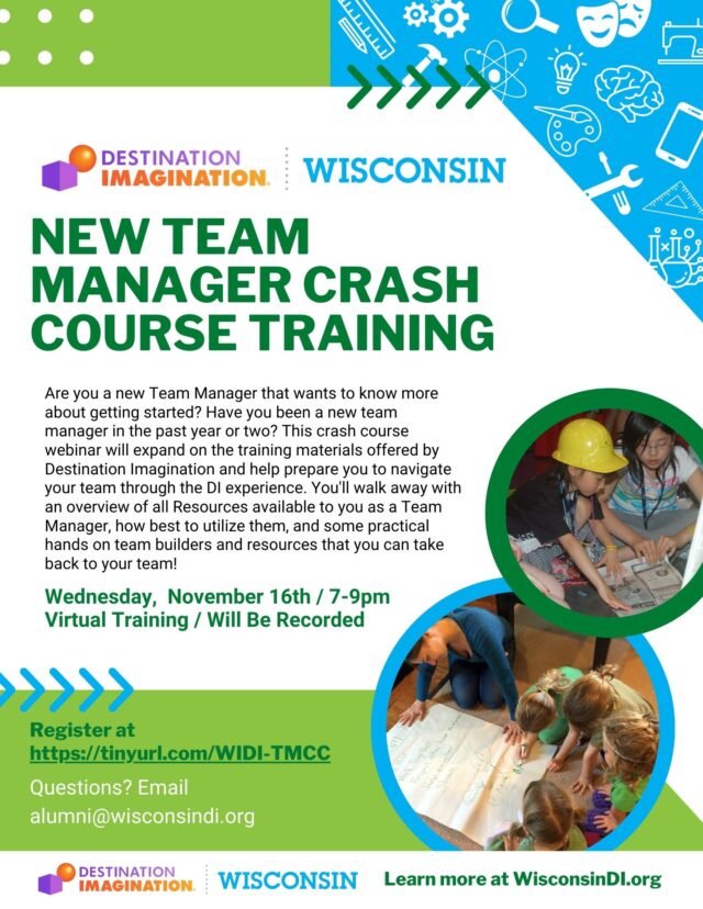Wisconsin Destination Imagination New Team Manager Training
