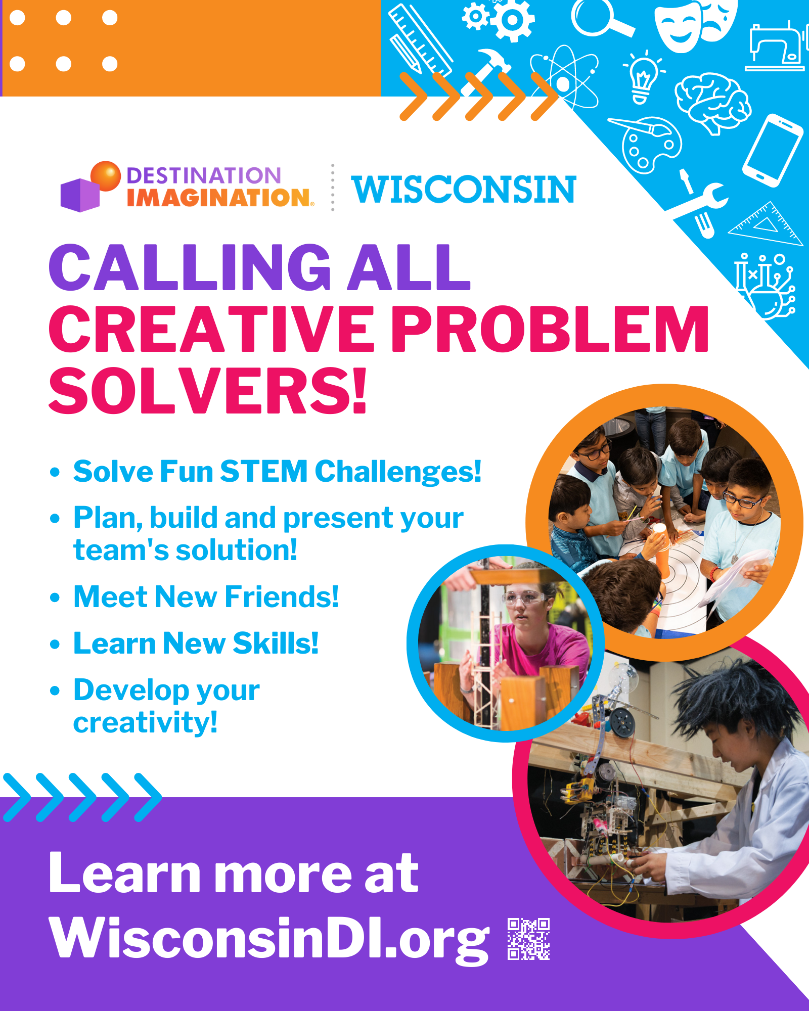 Wisconsin Destination Imagination generic 16 by 20 poster
