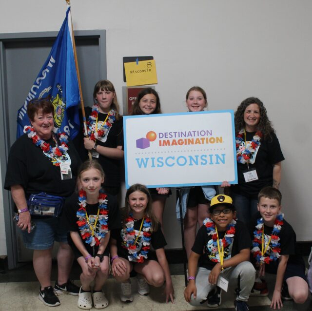 Team Wisconsin at the Welcome Ceremony