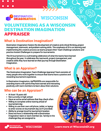 Wisconsin Destination Imagination Appraiser