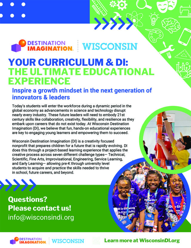 Destination Imagination program information for educators in Wisconsin