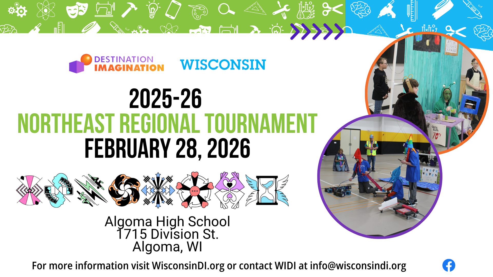 Northeast Regional Destination Imagination 2026 Tournament in Algoma