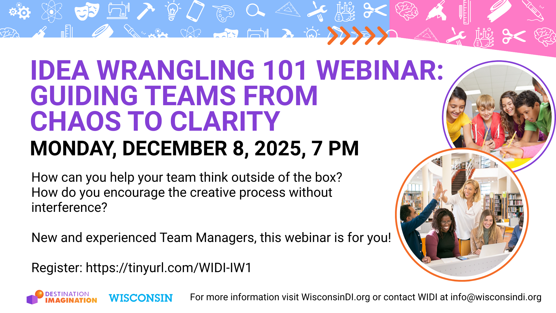 Wisconsin Destination Imagination Team Manager Training Webinar