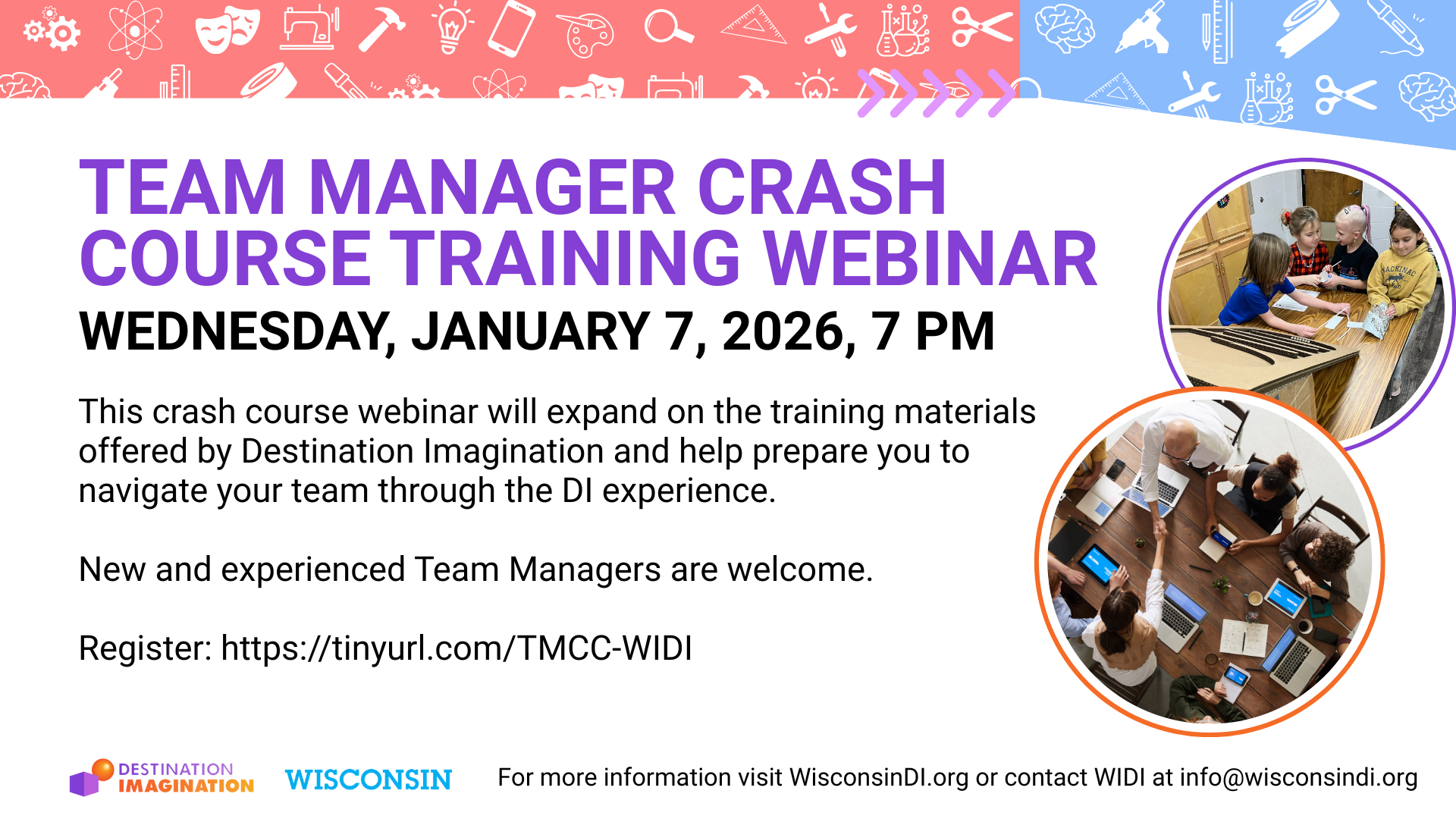 WIsconsin Destination Imagination Team Manager Training