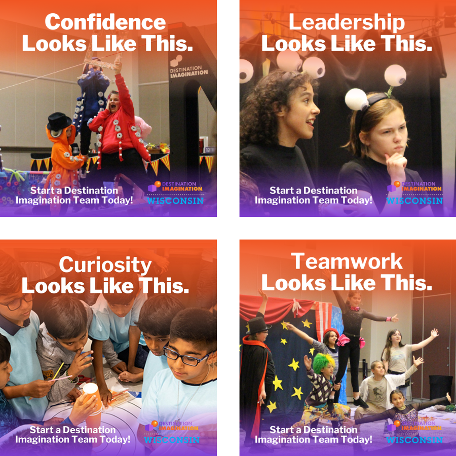 Destination Imagination promotes growth. curiosity, teamwork, and resilience.