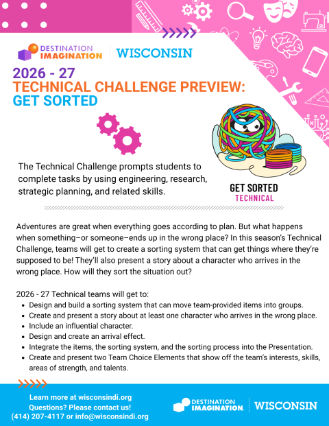 WIsconsin Destination Imagination Technical Challenge Preview